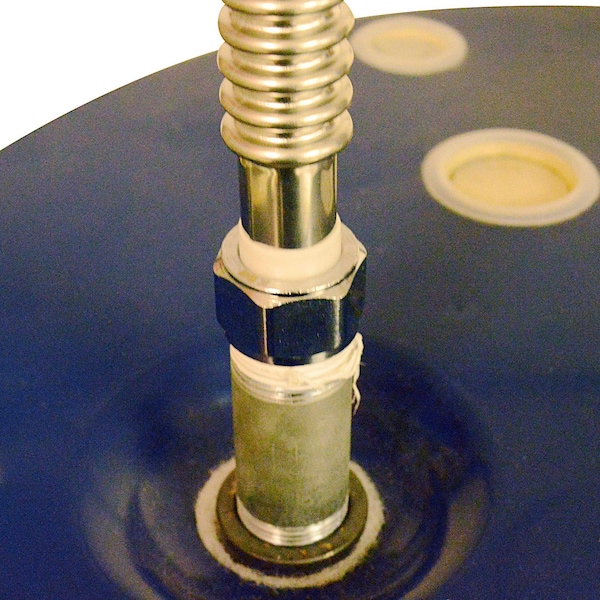 Apollo 1/2 in. Stainless Steel PEX Barb x 3/4 in. Female Pipe Thread x 18 in. Water Heater Connector APXCSST18 - main